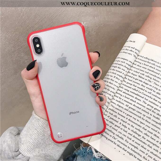 Étui iPhone X Ultra Coque Délavé En Daim, iPhone X Légère Transparent Jaune