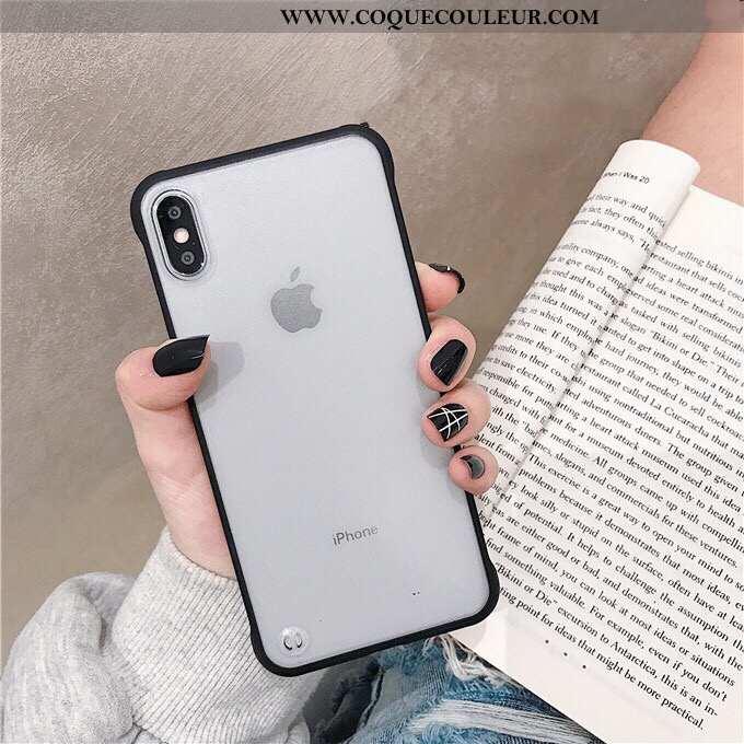 Étui iPhone X Ultra Coque Délavé En Daim, iPhone X Légère Transparent Jaune