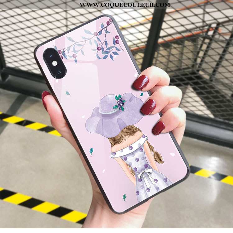 Coque iPhone X Personnalité Téléphone Portable Légère, Housse iPhone X Ultra Incassable Rose