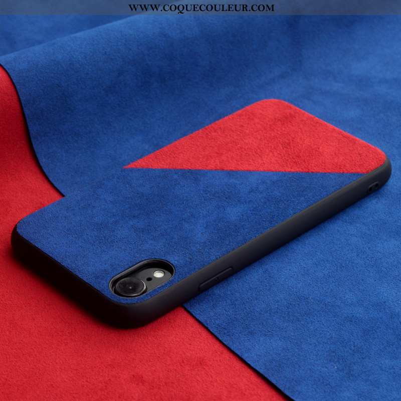 Coque iPhone Xr Protection Épissure Tendance, Housse iPhone Xr Créatif Téléphone Portable Bleu