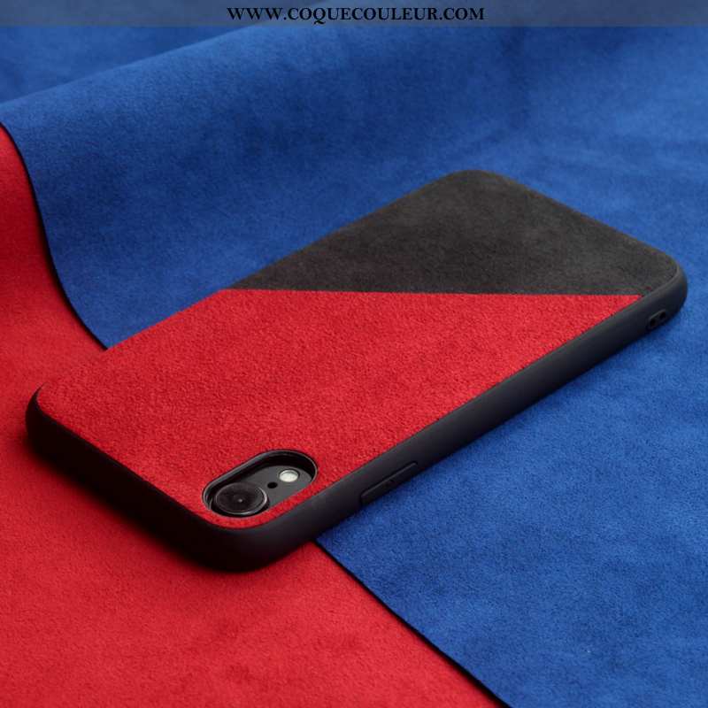 Coque iPhone Xr Protection Épissure Tendance, Housse iPhone Xr Créatif Téléphone Portable Bleu