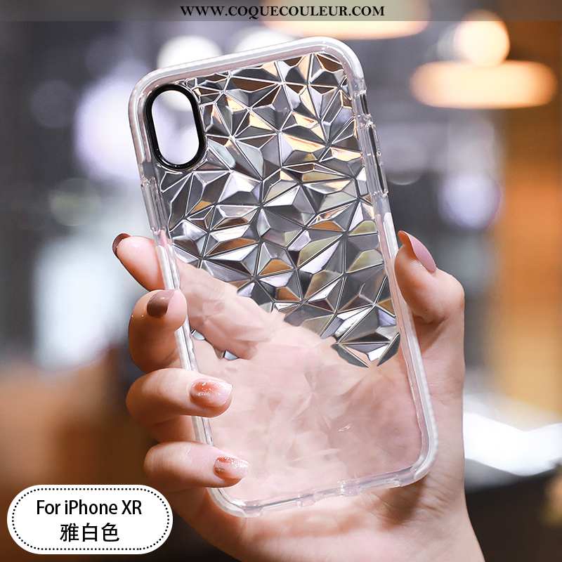 Étui iPhone Xr Tendance Incassable Coque, Coque iPhone Xr Légère Ultra Blanche