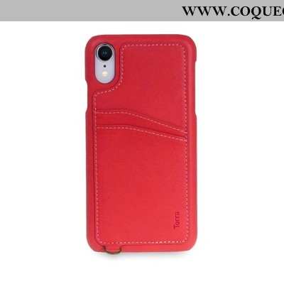 Housse iPhone Xr Cuir Téléphone Portable Authentique, Étui iPhone Xr Coque Marron