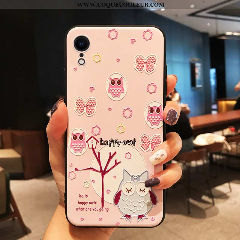 Coque iPhone Xr Silicone Légère Blanc, Housse iPhone Xr Délavé En Daim Tendance Blanche