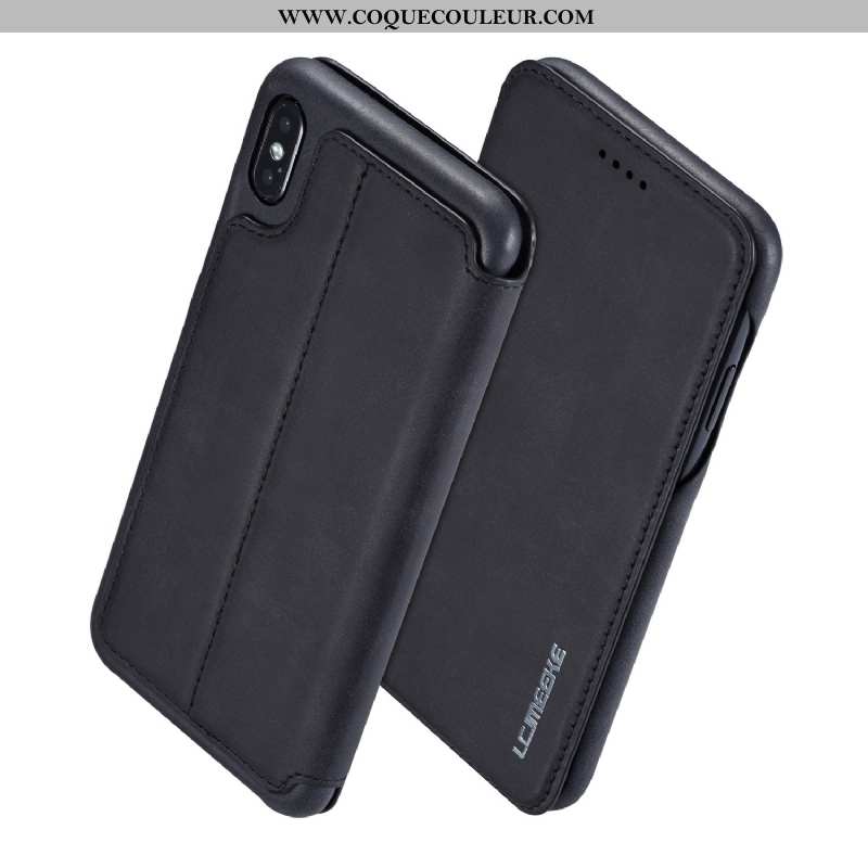 Coque iPhone Xr Légère Protection, Housse iPhone Xr Cuir Tout Compris Rouge