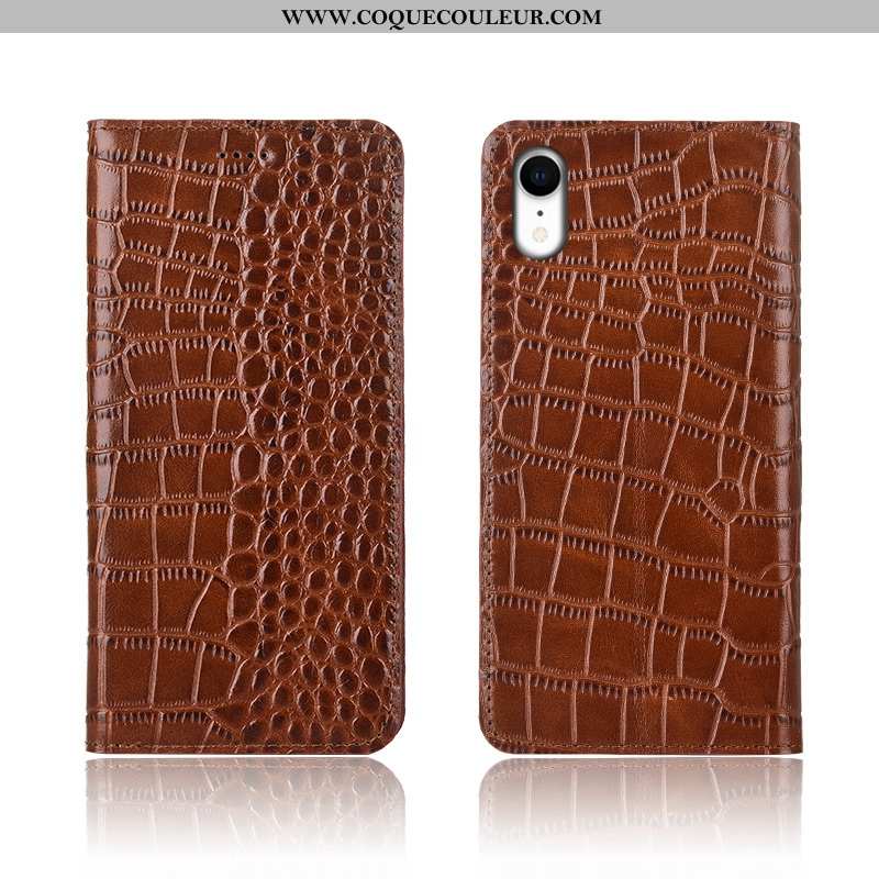 Housse iPhone Xr Protection Cuir Étui, Étui iPhone Xr Créatif Coque Rouge