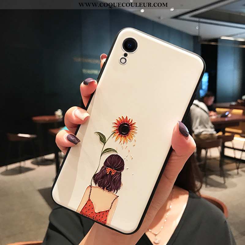 Étui iPhone Xr Tendance Frais Téléphone Portable, Coque iPhone Xr Légère Blanche