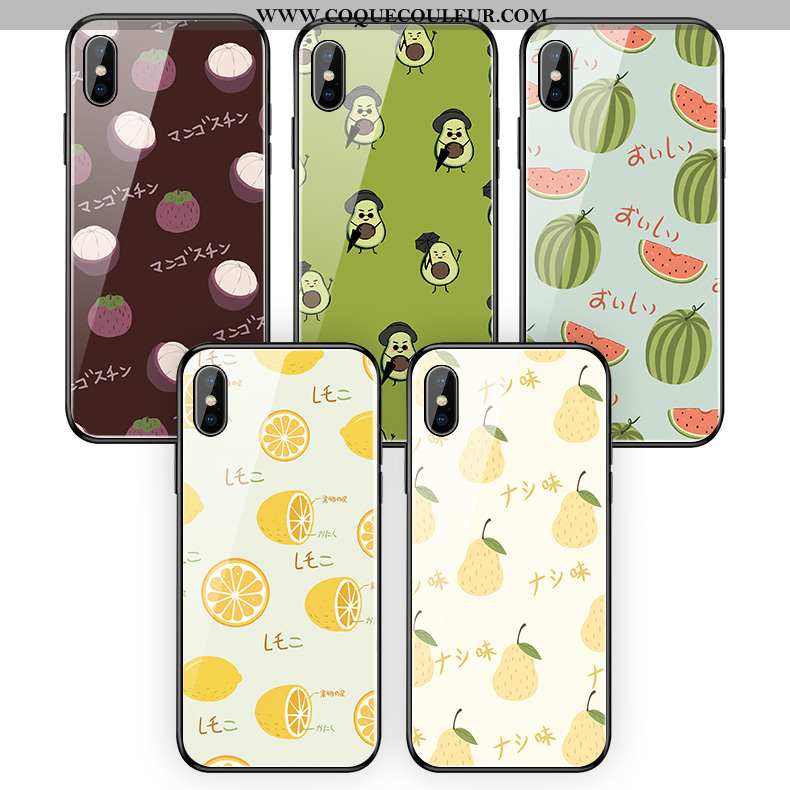 Housse iPhone Xs Max Fluide Doux Bovins Vert, Étui iPhone Xs Max Silicone Verte