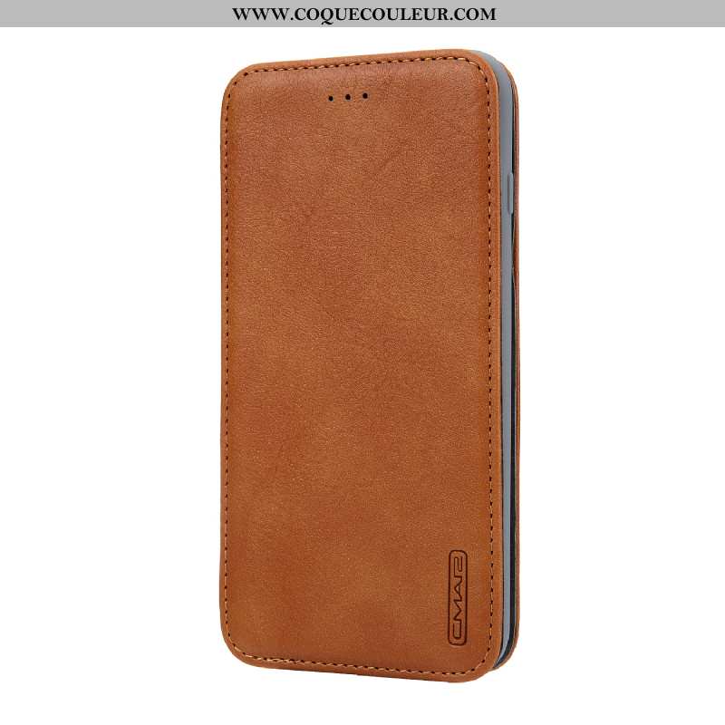 Coque iPhone Xs Max Cuir Incassable Housse, Housse iPhone Xs Max Cuir Véritable Téléphone Portable R