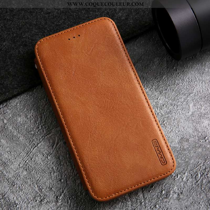 Coque iPhone Xs Max Cuir Incassable Housse, Housse iPhone Xs Max Cuir Véritable Téléphone Portable R