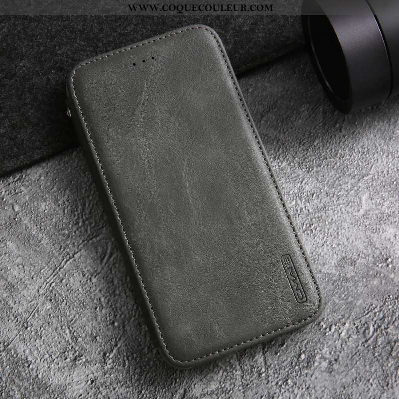 Coque iPhone Xs Max Cuir Incassable Housse, Housse iPhone Xs Max Cuir Véritable Téléphone Portable R