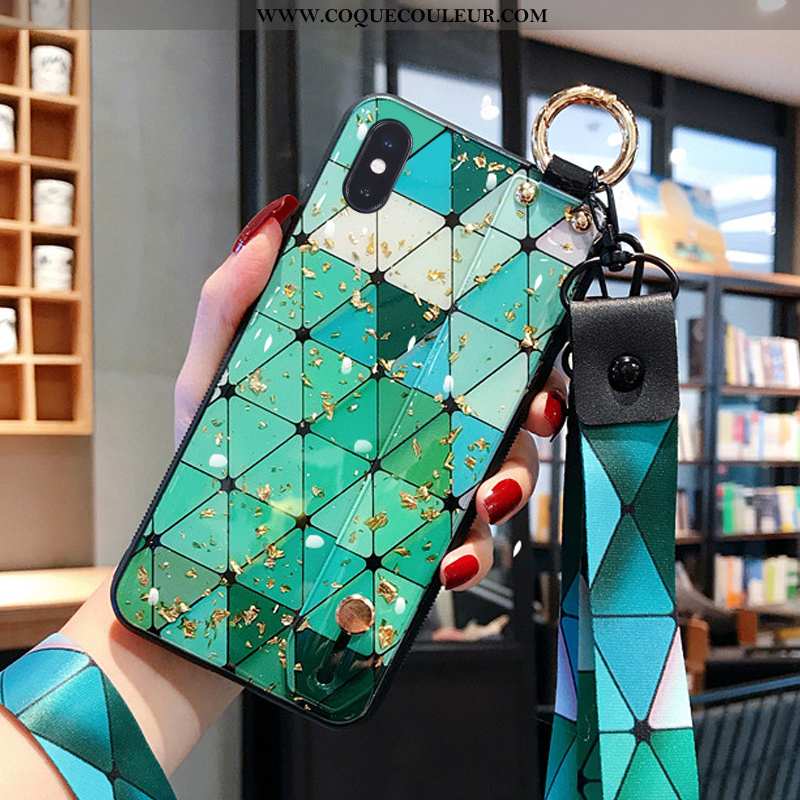 Housse iPhone Xs Max Cou Suspendu Multicolore Téléphone Portable, Étui iPhone Xs Max Fluide Doux Mod