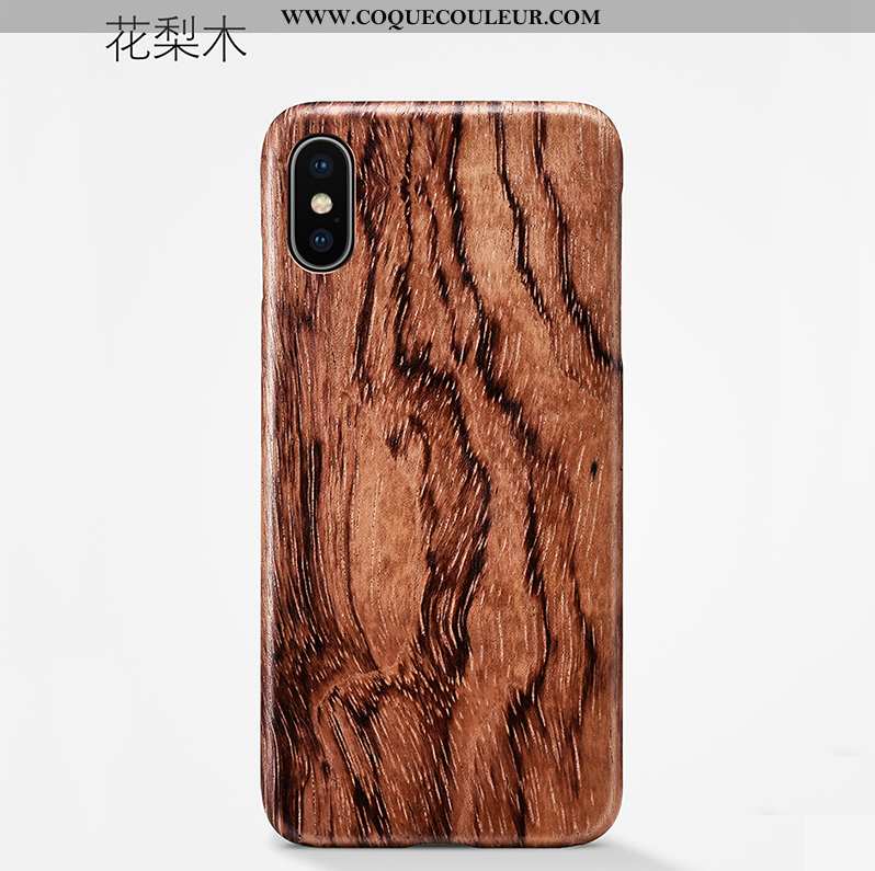 Coque iPhone Xs Max Légère Téléphone Portable Nouveau, Housse iPhone Xs Max Modèle Fleurie En Bois M