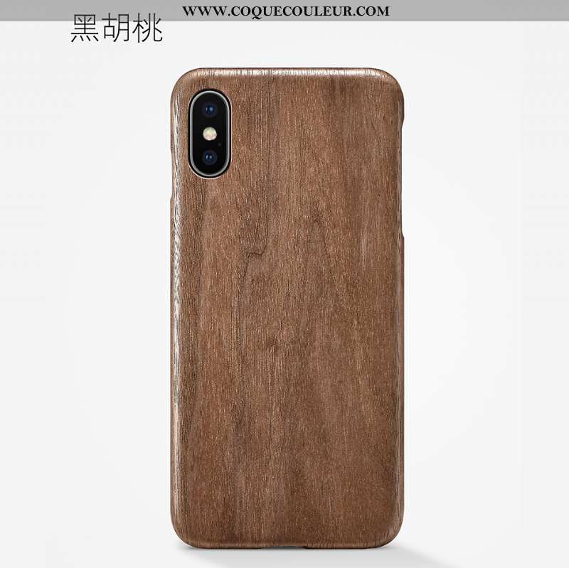 Coque iPhone Xs Max Légère Téléphone Portable Nouveau, Housse iPhone Xs Max Modèle Fleurie En Bois M