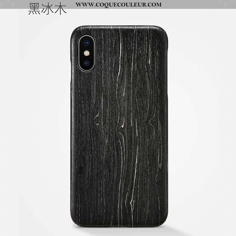 Coque iPhone Xs Max Légère Téléphone Portable Nouveau, Housse iPhone Xs Max Modèle Fleurie En Bois M