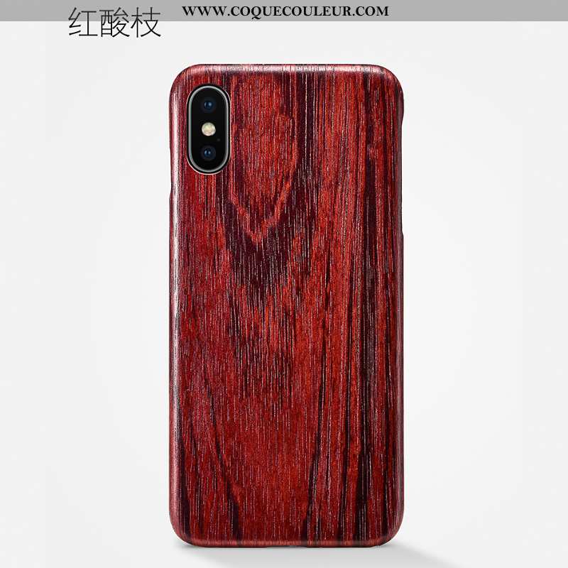 Coque iPhone Xs Max Légère Téléphone Portable Nouveau, Housse iPhone Xs Max Modèle Fleurie En Bois M