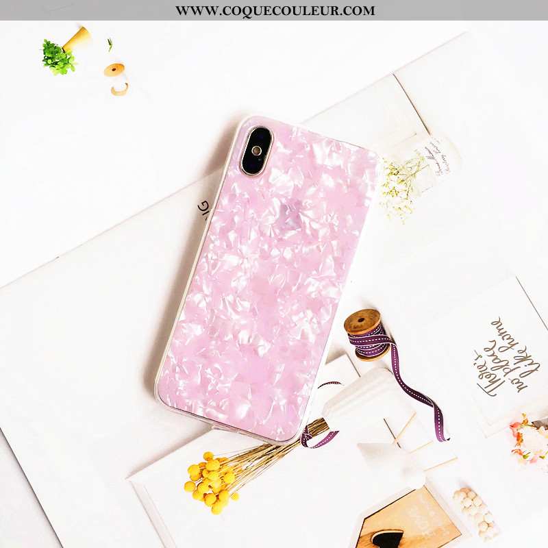 Étui iPhone Xs Max Tendance Coque Incassable, iPhone Xs Max Rose Coquille