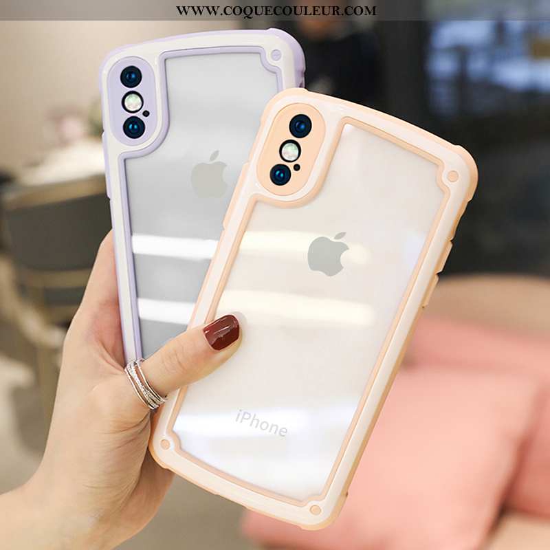 Étui iPhone Xs Max Silicone Tendance Téléphone Portable, Coque iPhone Xs Max Protection Charmant Ros