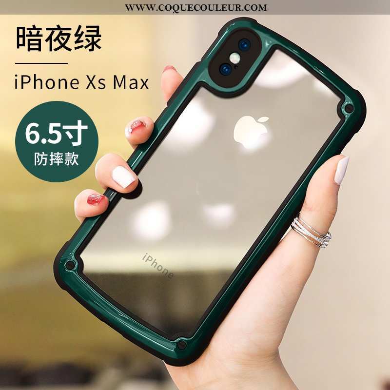 Étui iPhone Xs Max Silicone Tendance Téléphone Portable, Coque iPhone Xs Max Protection Charmant Ros