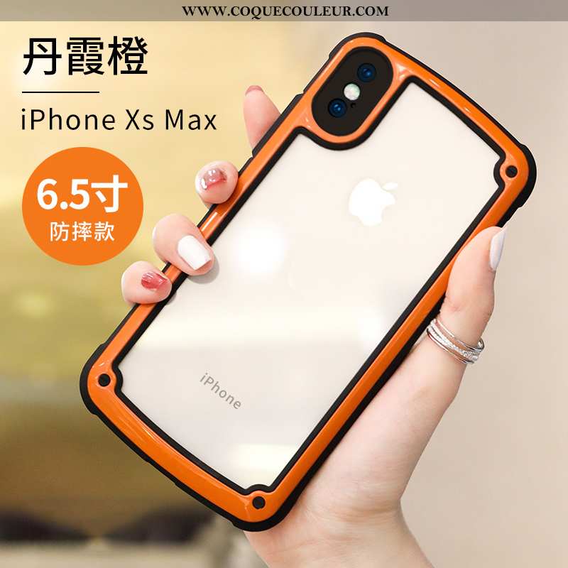 Étui iPhone Xs Max Silicone Tendance Téléphone Portable, Coque iPhone Xs Max Protection Charmant Ros