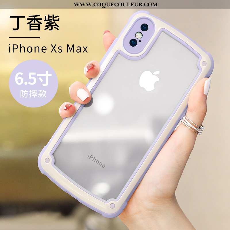 Étui iPhone Xs Max Silicone Tendance Téléphone Portable, Coque iPhone Xs Max Protection Charmant Ros