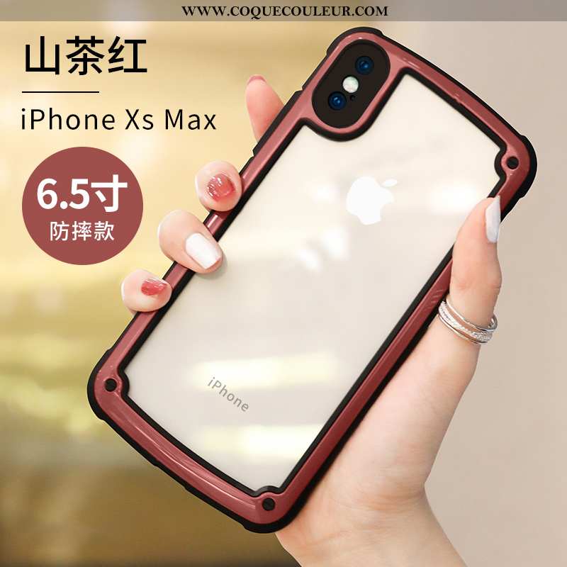 Étui iPhone Xs Max Silicone Tendance Téléphone Portable, Coque iPhone Xs Max Protection Charmant Ros