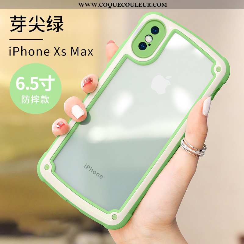 Étui iPhone Xs Max Silicone Tendance Téléphone Portable, Coque iPhone Xs Max Protection Charmant Ros