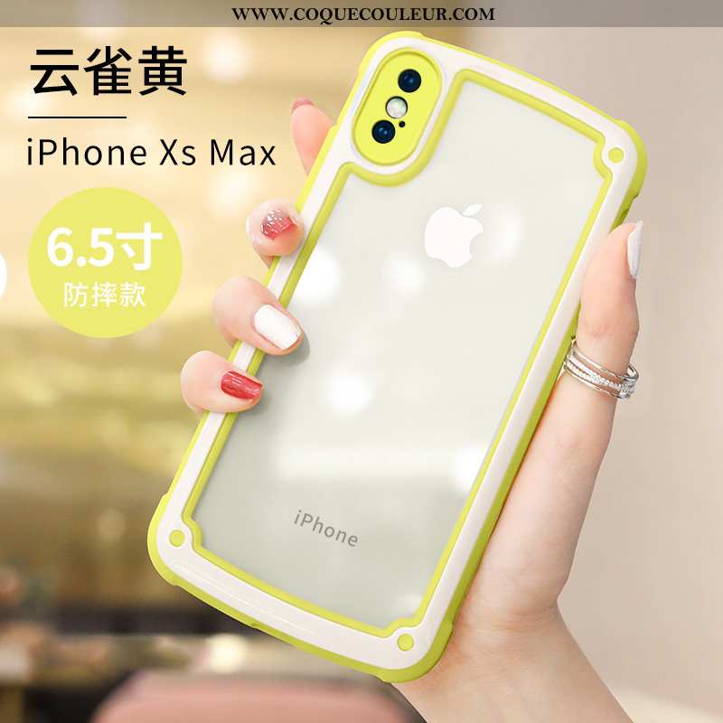 Étui iPhone Xs Max Silicone Tendance Téléphone Portable, Coque iPhone Xs Max Protection Charmant Ros