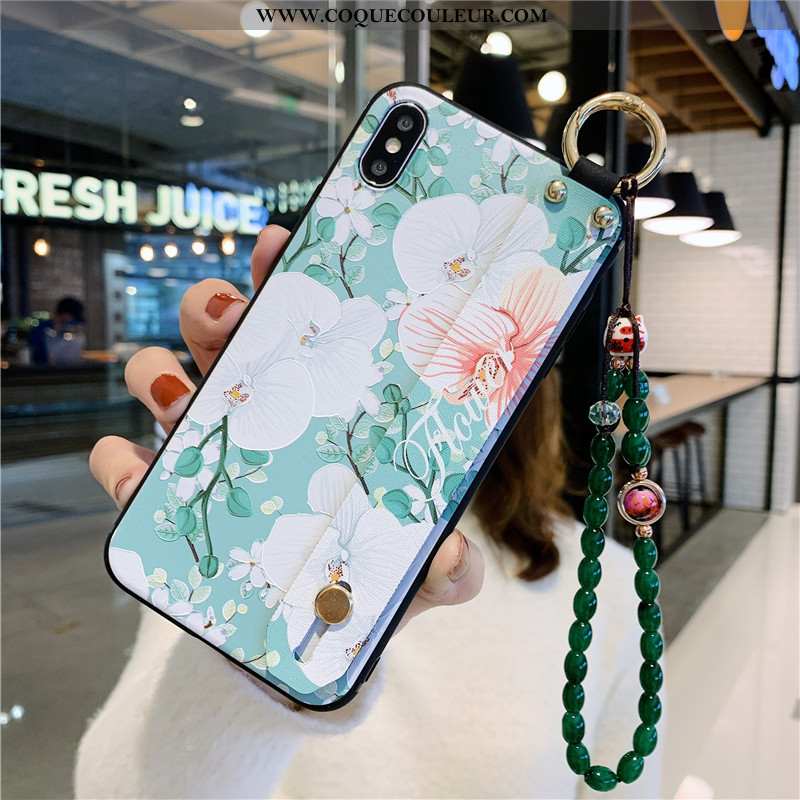 Coque iPhone Xs Max Protection Tout Compris Lis, Housse iPhone Xs Max Vintage Téléphone Portable Ver