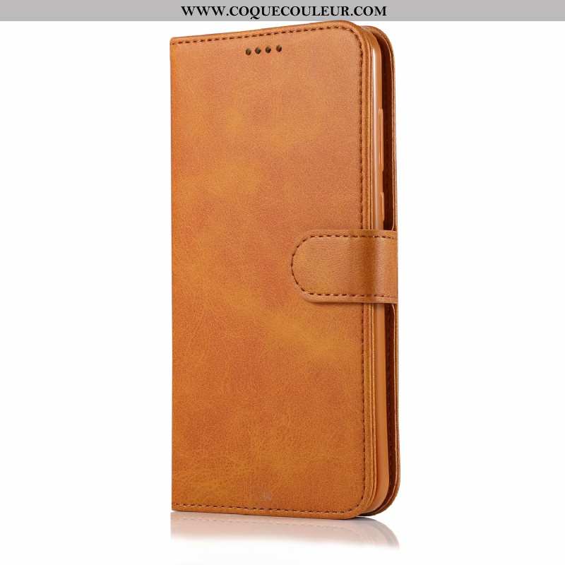 Étui iPhone Xs Max Portefeuille Tout Compris, Coque iPhone Xs Max Cuir Housse Marron