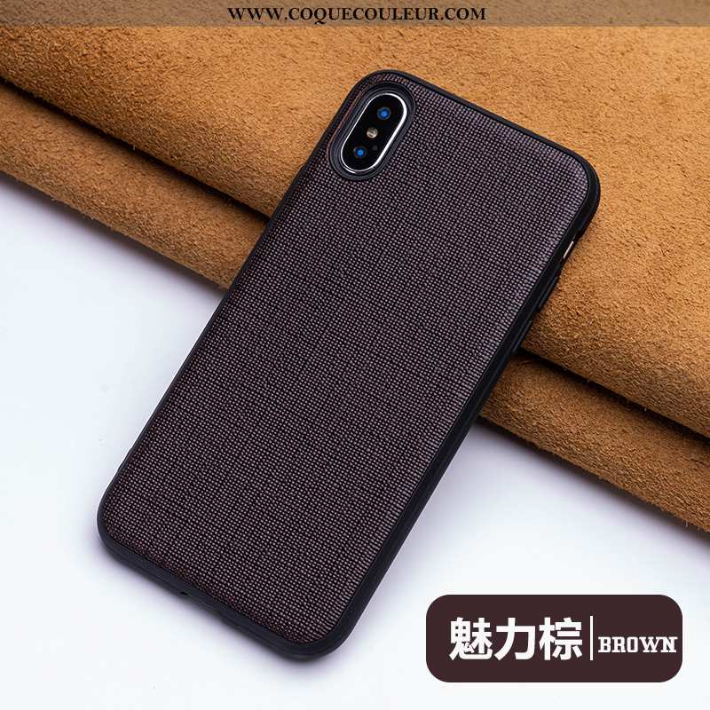 Housse iPhone Xs Max Personnalité Protection Qualité, Étui iPhone Xs Max Créatif Fluide Doux Noir