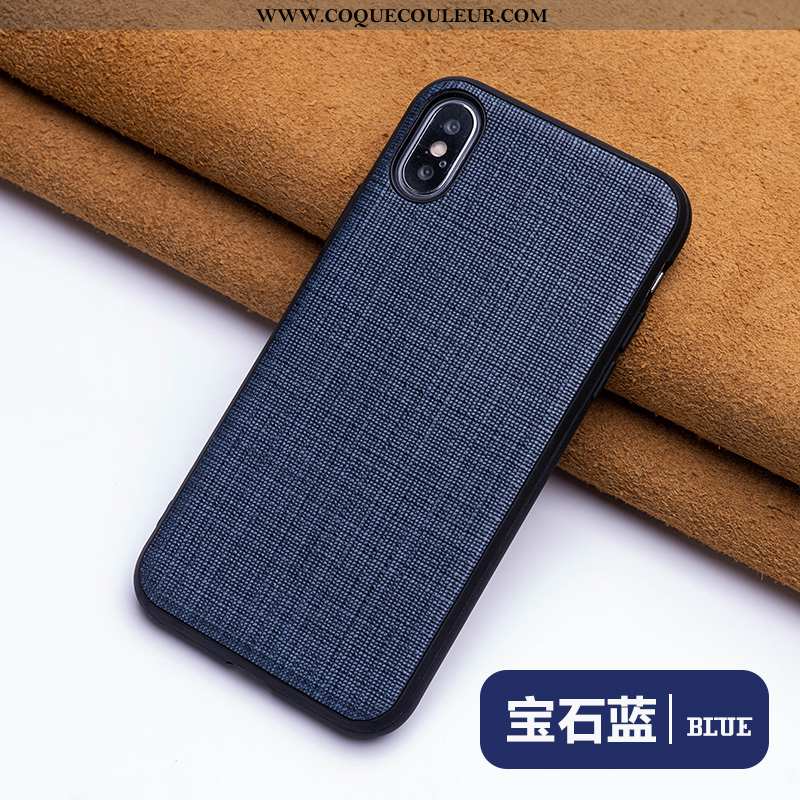 Housse iPhone Xs Max Personnalité Protection Qualité, Étui iPhone Xs Max Créatif Fluide Doux Noir