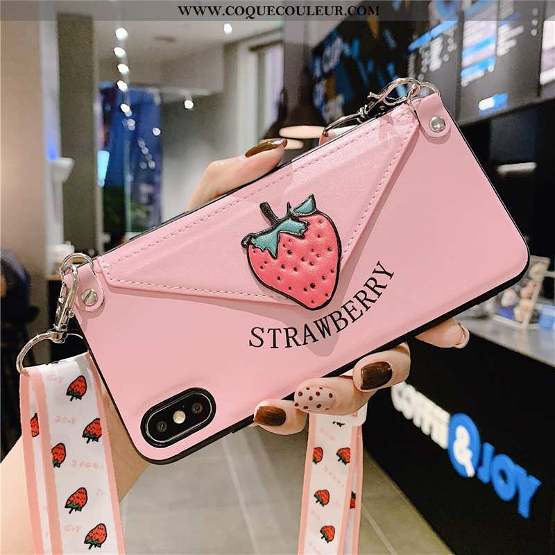 Coque iPhone Xs Max Fluide Doux Incassable Support, Housse iPhone Xs Max Ornements Suspendus Blanc B