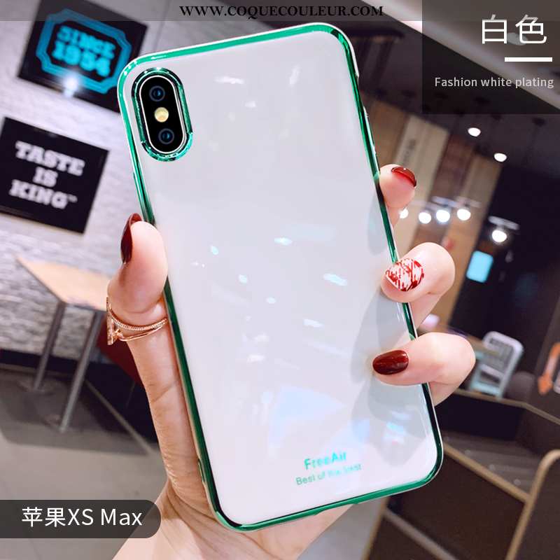 Étui iPhone Xs Max Personnalité Coque Tout Compris, iPhone Xs Max Créatif Téléphone Portable Blanche