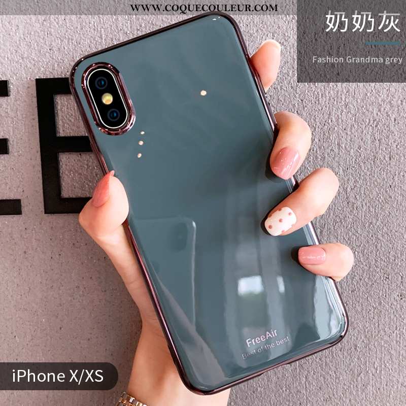 Étui iPhone Xs Max Personnalité Coque Tout Compris, iPhone Xs Max Créatif Téléphone Portable Blanche