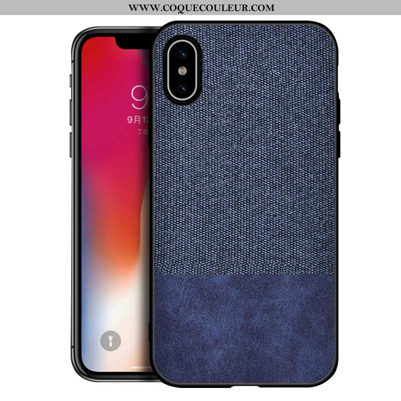 Housse iPhone Xs Max Protection Silicone Fluide Doux, Étui iPhone Xs Max Délavé En Daim Nouveau Gris