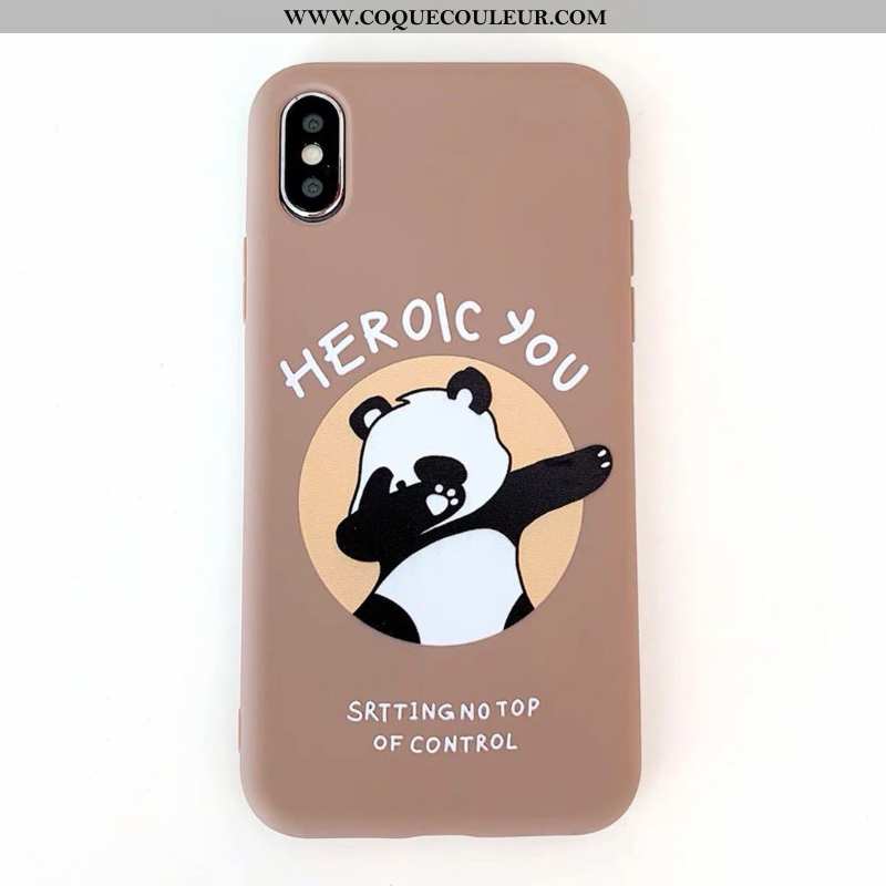 Coque iPhone Xs Max Protection Ours Téléphone Portable, Housse iPhone Xs Max Personnalité Silicone M