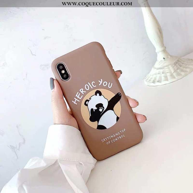 Coque iPhone Xs Max Protection Ours Téléphone Portable, Housse iPhone Xs Max Personnalité Silicone M