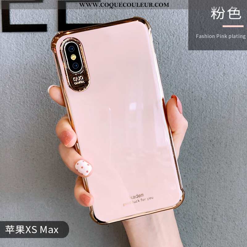 Étui iPhone Xs Max Personnalité Silicone Tendance, Coque iPhone Xs Max Créatif Luxe Verte