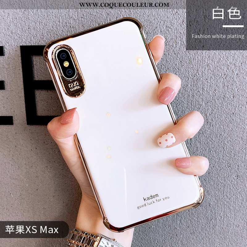 Étui iPhone Xs Max Personnalité Silicone Tendance, Coque iPhone Xs Max Créatif Luxe Verte