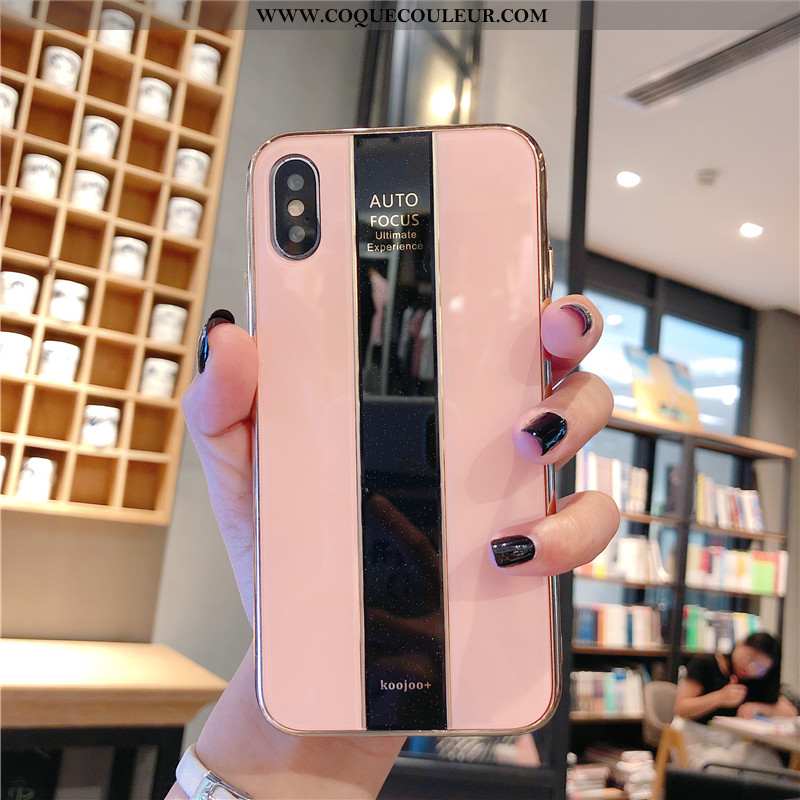 Housse iPhone Xs Ultra Fluide Doux Téléphone Portable, Étui iPhone Xs Légère Rose