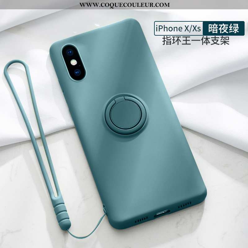 Étui iPhone Xs Ultra Vent Fluide Doux, Coque iPhone Xs Légère Clair Bleu