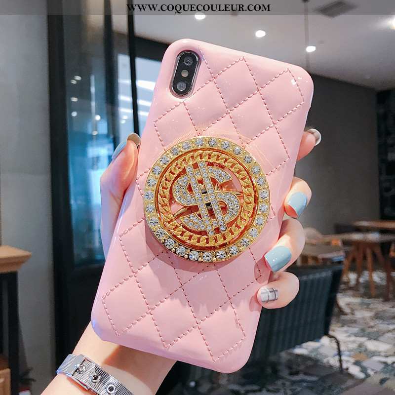 Housse iPhone Xs Cuir Téléphone Portable Coque, Étui iPhone Xs Protection Petit Blanche