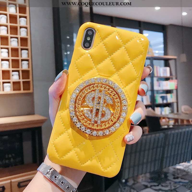 Housse iPhone Xs Cuir Téléphone Portable Coque, Étui iPhone Xs Protection Petit Blanche