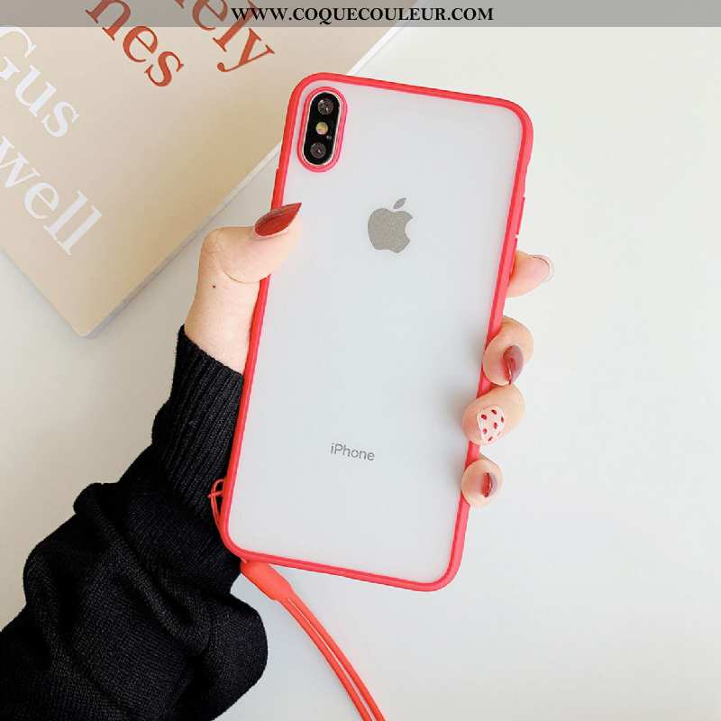 Étui iPhone Xs Légère Border Vert, Coque iPhone Xs Fluide Doux Ornements Suspendus Verte