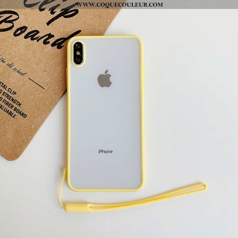 Étui iPhone Xs Légère Border Vert, Coque iPhone Xs Fluide Doux Ornements Suspendus Verte