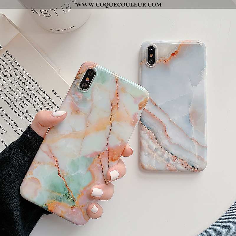 Coque iPhone Xs Fluide Doux Modèle Fleurie Coque, Housse iPhone Xs Silicone Vert Verte