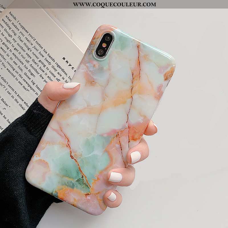 Coque iPhone Xs Fluide Doux Modèle Fleurie Coque, Housse iPhone Xs Silicone Vert Verte