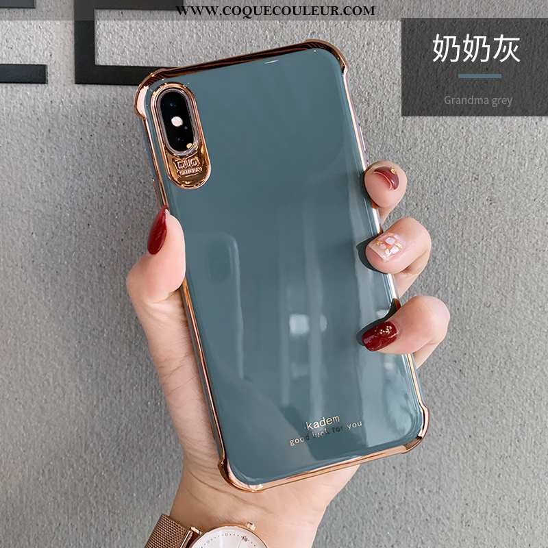 Coque iPhone Xs Tendance Tout Compris Net Rouge, Housse iPhone Xs Silicone Créatif Blanche