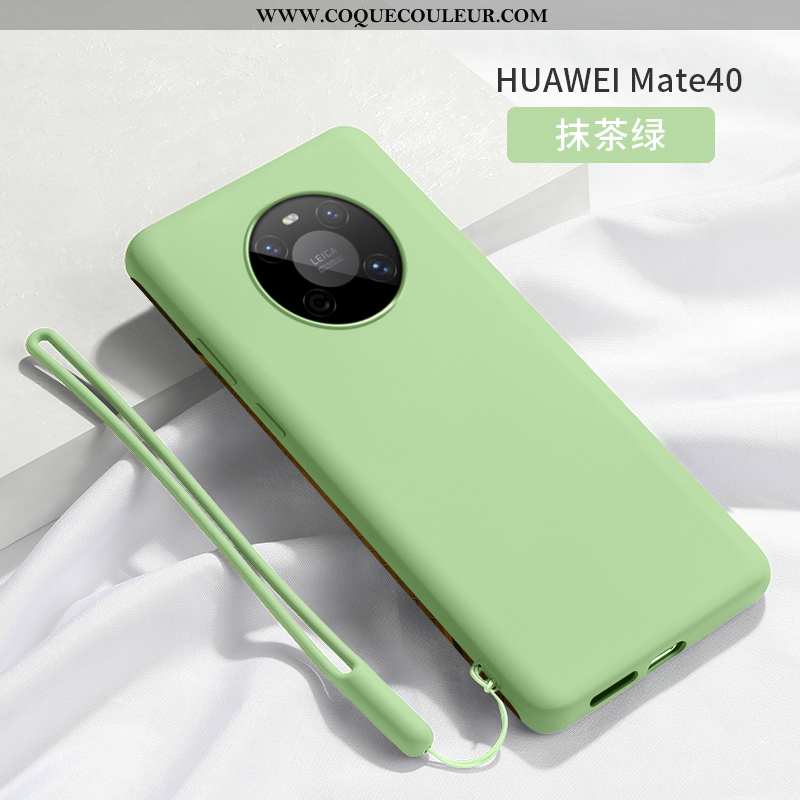 Étui Huawei Mate 40 Légère Ultra Étui, Coque Huawei Mate 40 Silicone Téléphone Portable Verte